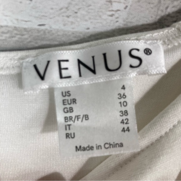 Venus Two-Tone Black and White Cocktail Dress Size 4 - Picture 9 of 11